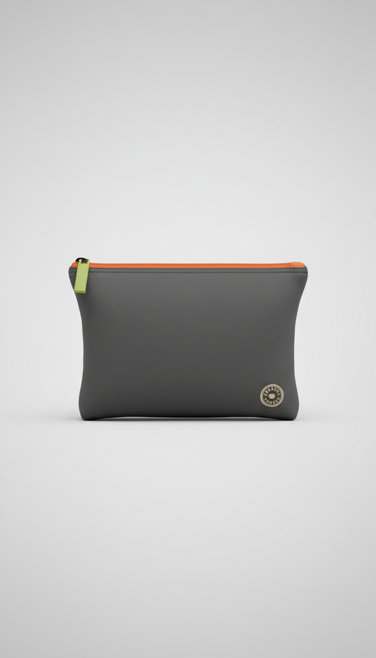 Sticker Green branded zip bag
